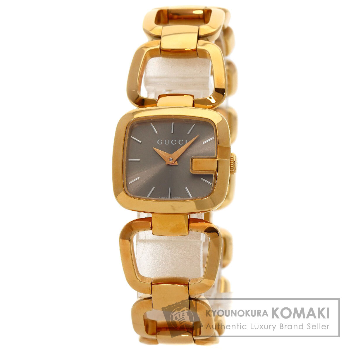 楽天市場】グッチ 125.5 スクエアフェイス 腕時計 GP/GP レディース