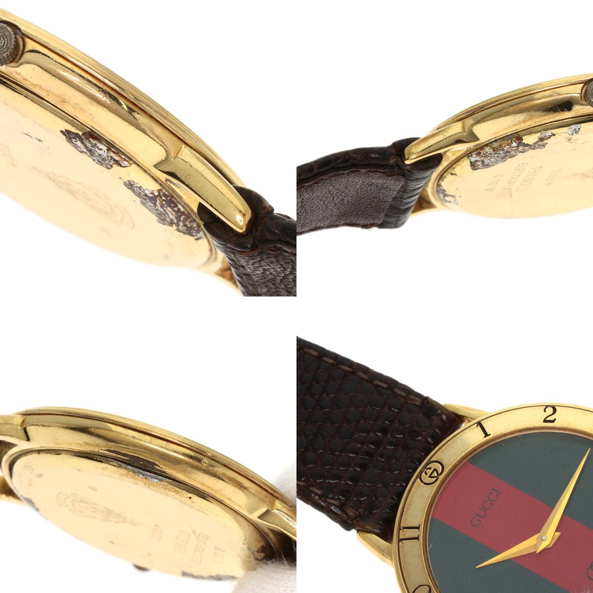 楽天市場】グッチ 3000M シェリーライン 腕時計 GP/リザード メンズ