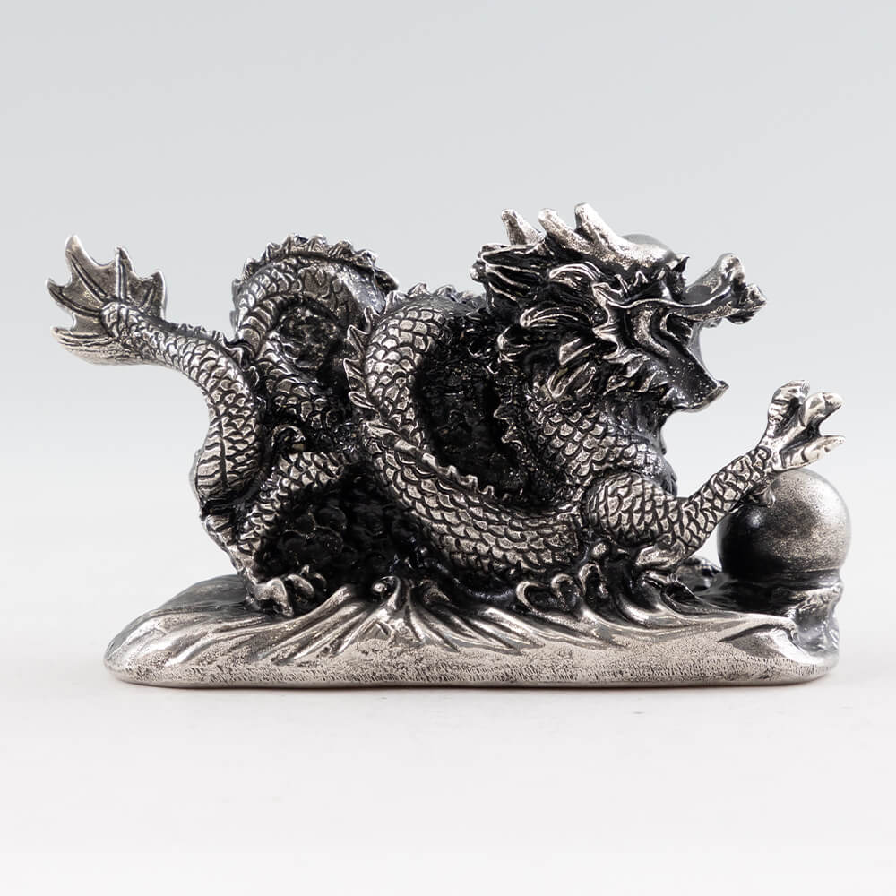 楽天市場】置物 薩摩錫器龍 -TAKACHIHO- 黒漆加工 2024年 干支 辰 龍