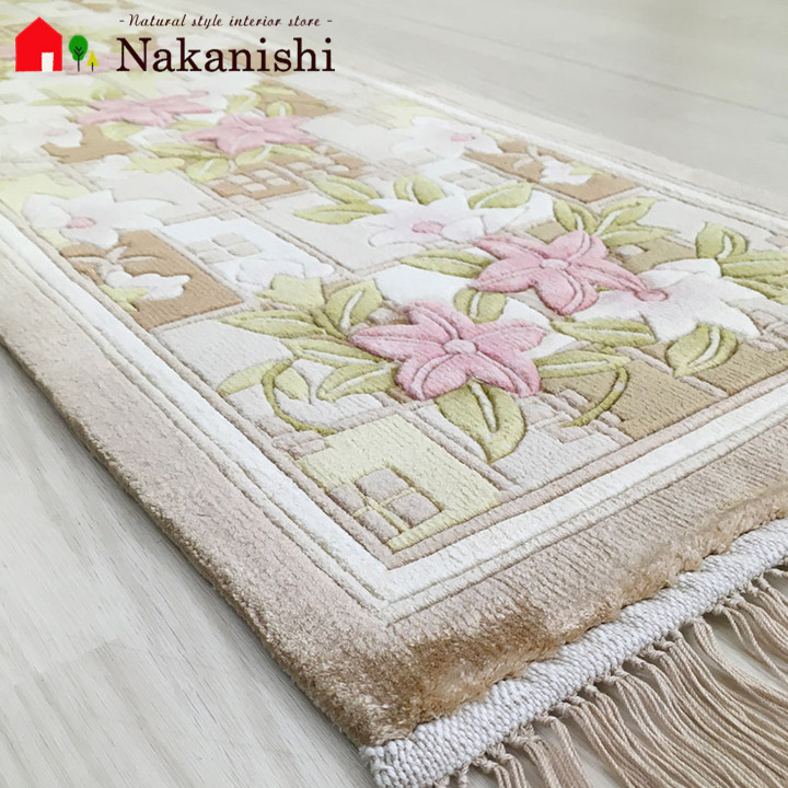 楽天市場】【中国段通 シルク 玄関マット】「純粋」絨毯(じゅうたん