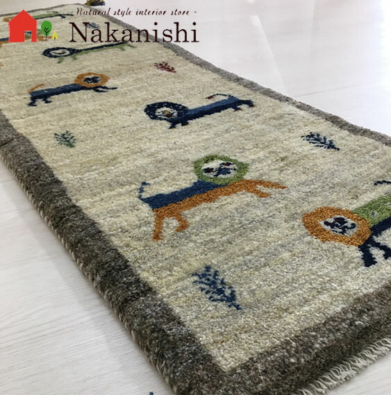 楽天市場】【ギャッベ ランナー 約51.5×144cm ぼくが王様】GABBEH