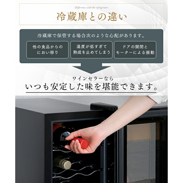 楽天市場】ワインセラー 小型 ペルチェ式 8本 アイリスオーヤマ ワイン