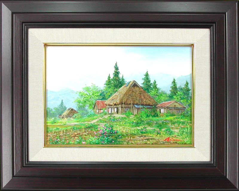 楽天市場】絵画 油絵 信州（安曇野） （広瀬明） 送料無料 【肉筆