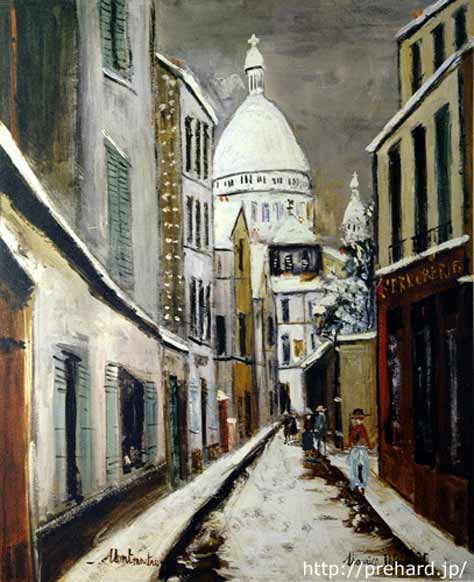 楽天市場】ユトリロ 絵画 サン・リュスティック通り P10号 送料無料