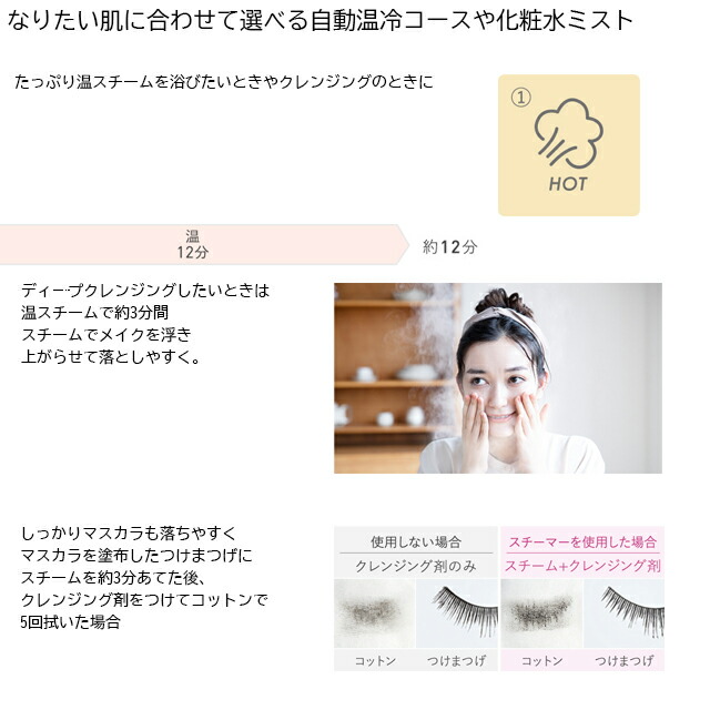 楽天市場】パナソニック スチーマー ナノケア EH-SA0B-N うるおい素肌