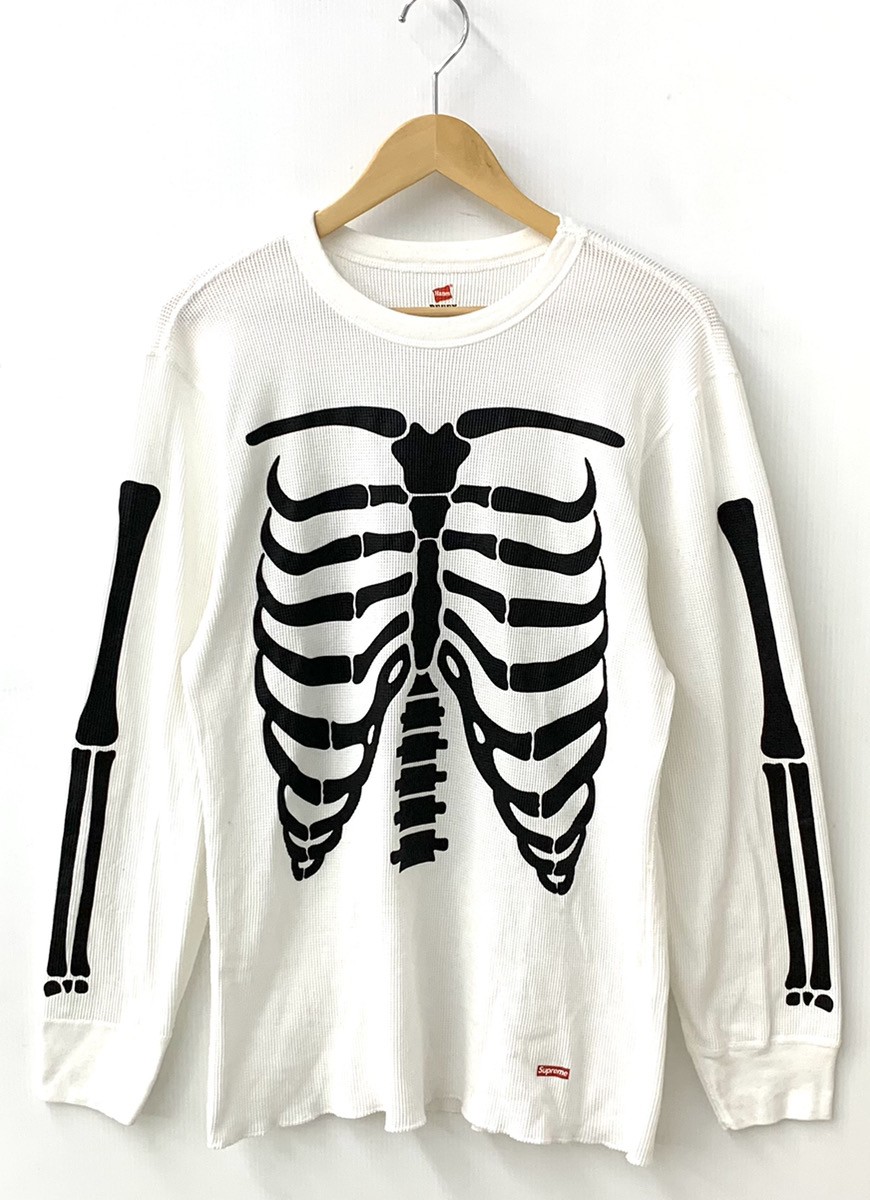 楽天市場】【中古】シュプリーム SUPREME Hanes Bones Thermal Crew