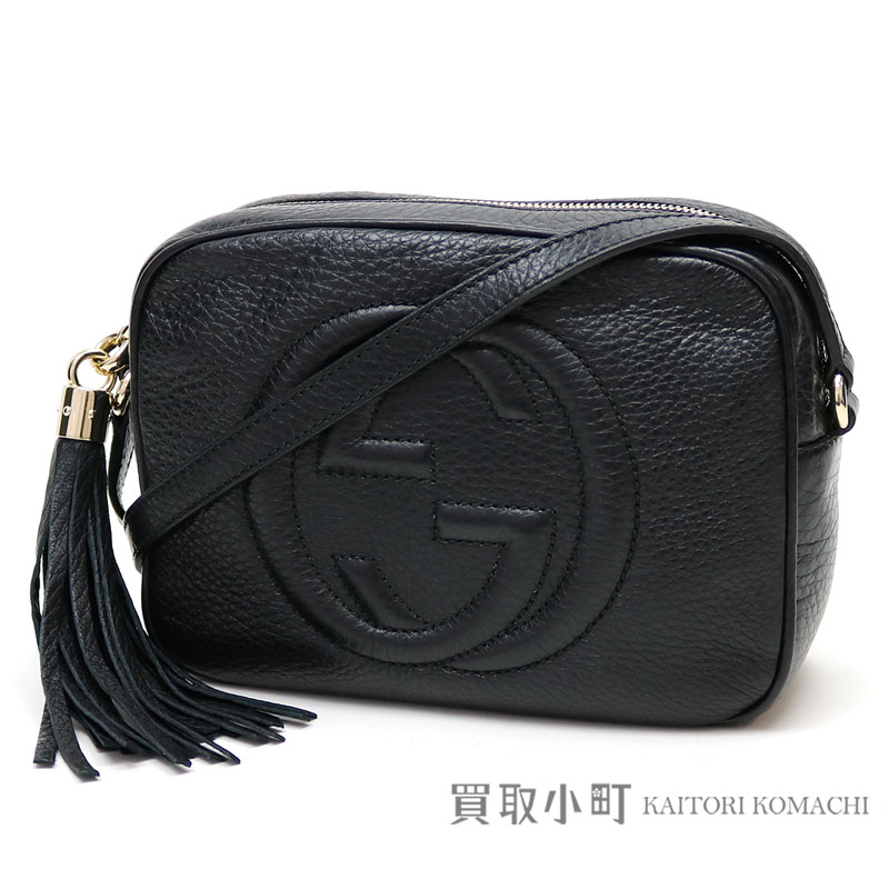 楽天市場】【美品】グッチ【GUCCI】ソーホー ブラックレザー ディスコ