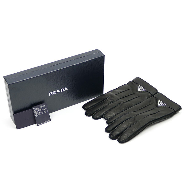 楽天市場】【未使用品】プラダ 【PRADA】レザーグローブ