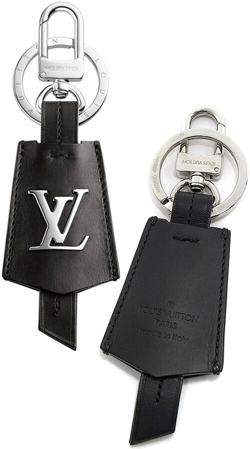 楽天市場】LOUIS VUITTONロゴ刻印キーホルダーキーリング＆カラビナ