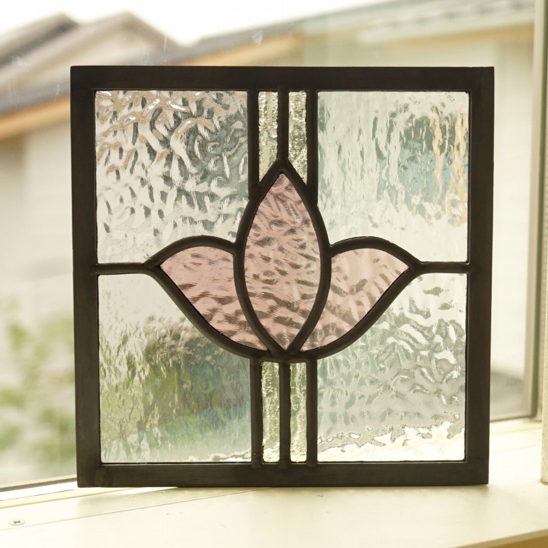 楽天市場】ステンドグラス パネル 住宅用 チューリップとライン 淡い