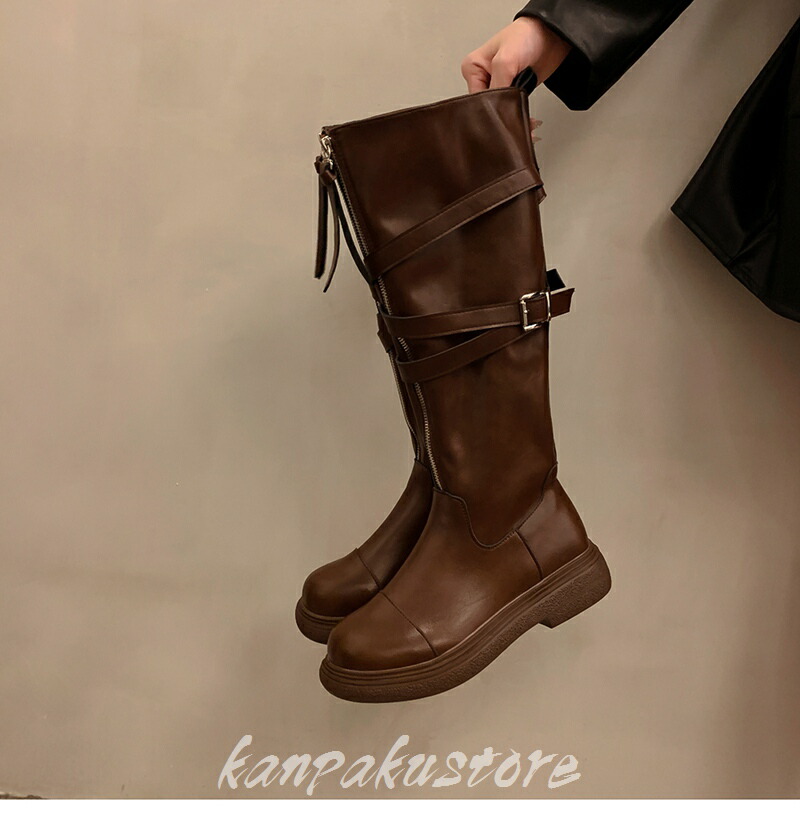 楽天市場】ロングブーツ レディース ブーツ 3cmヒール ニーハイブーツ