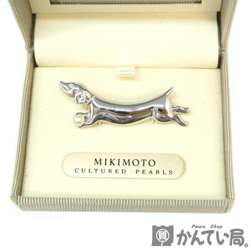 楽天市場】MIKIMOTO【ミキモト】ブローチ パール 真珠 シルバー 犬