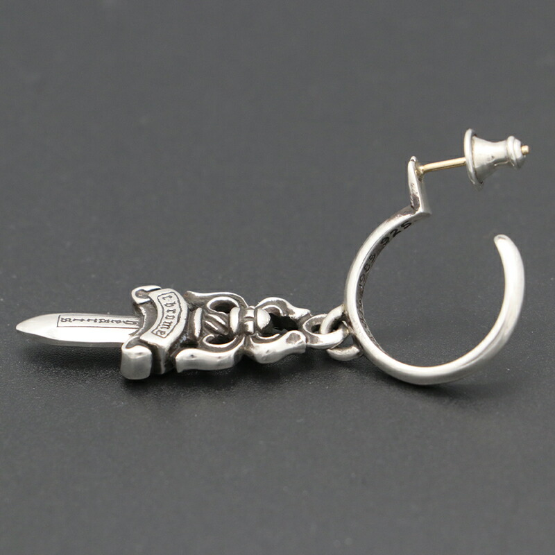 楽天市場】クロムハーツ 【CHROMEHEARTS】ダガー/ フープピアス/6.62g