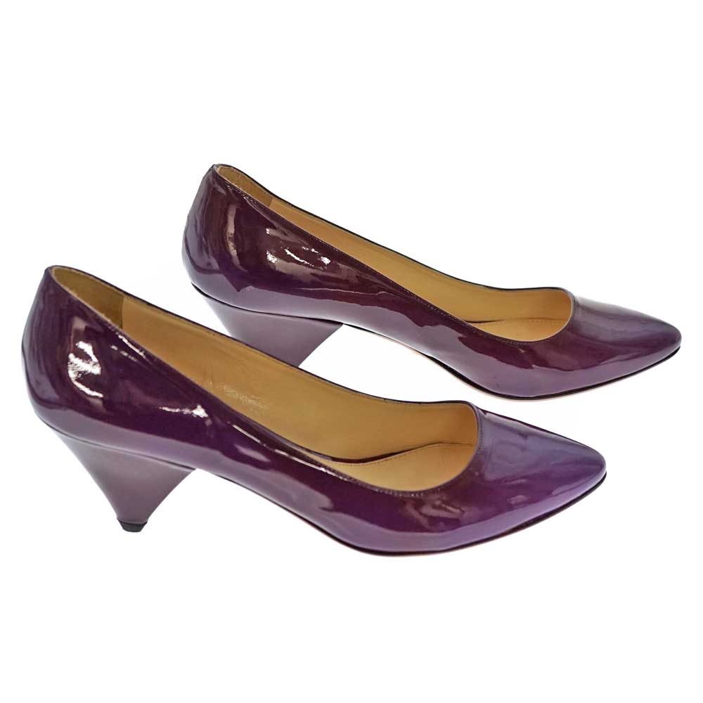 楽天市場】PRADA【プラダ】エナメルパンプス パテントレザー パープル