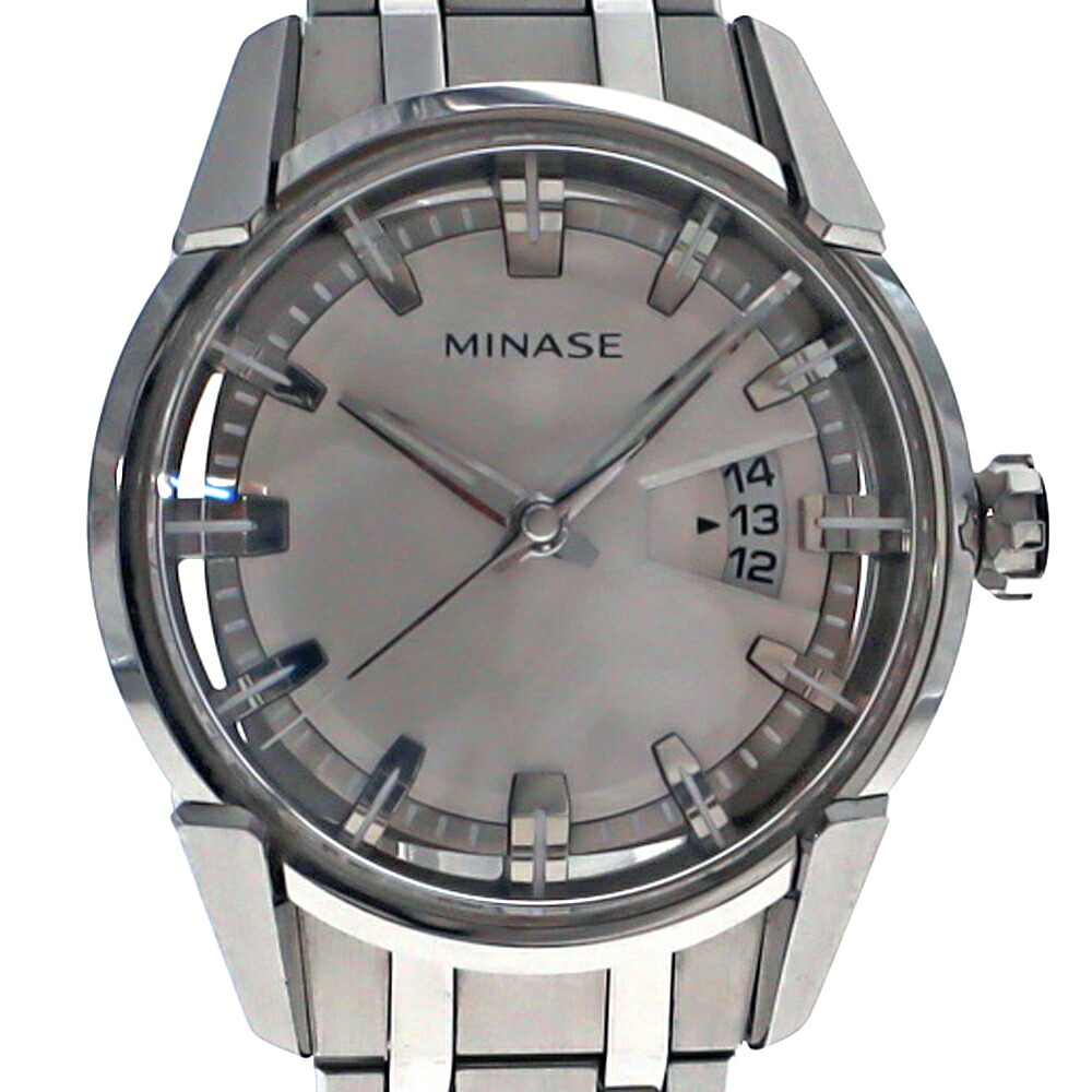楽天市場】MINASE【ミナセ】 VM04-M02SB ディヴァイド 自動巻き メンズ