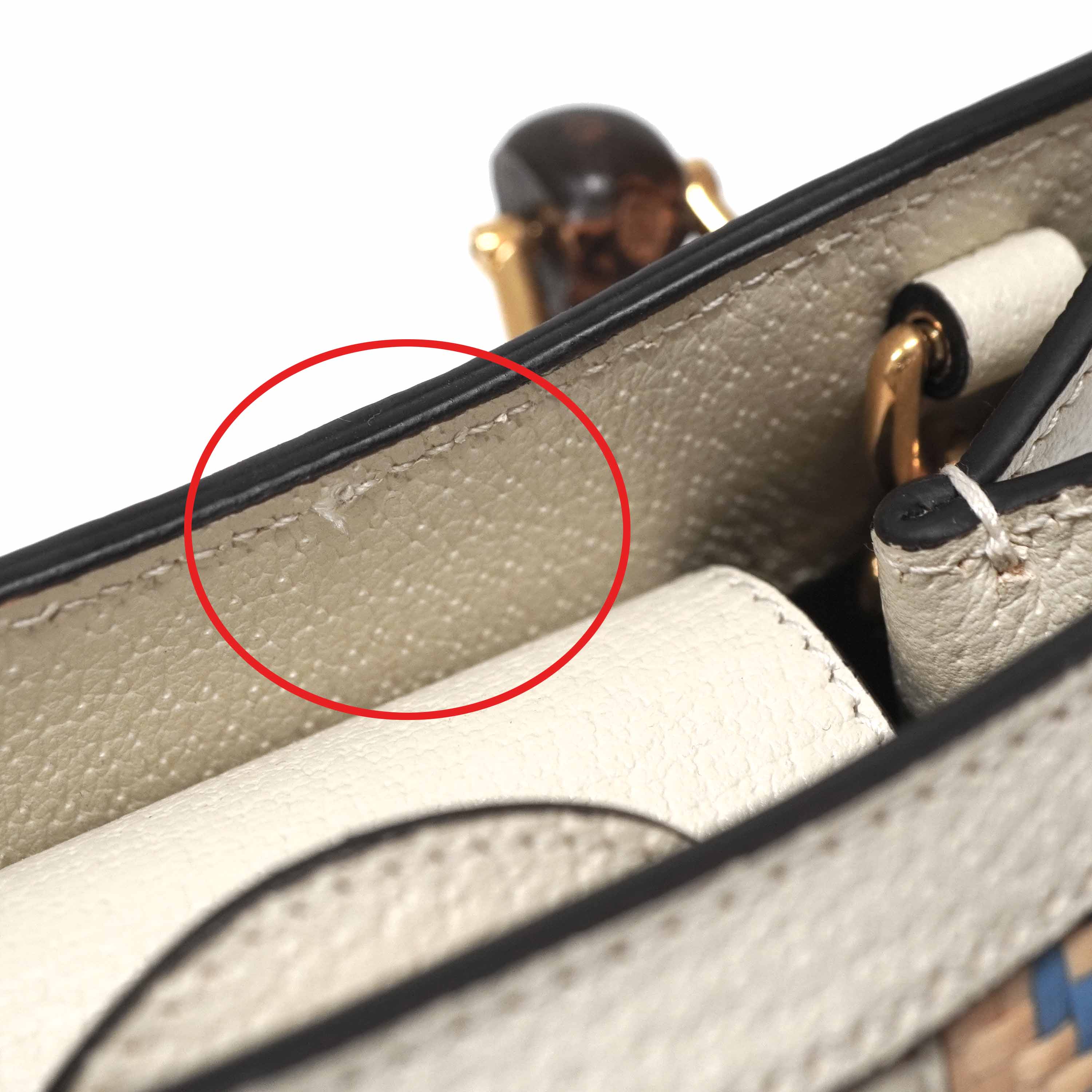 楽天市場】グッチ Gucci 702732 ラフィア バンブー 2WAYバッグ 千鳥柄