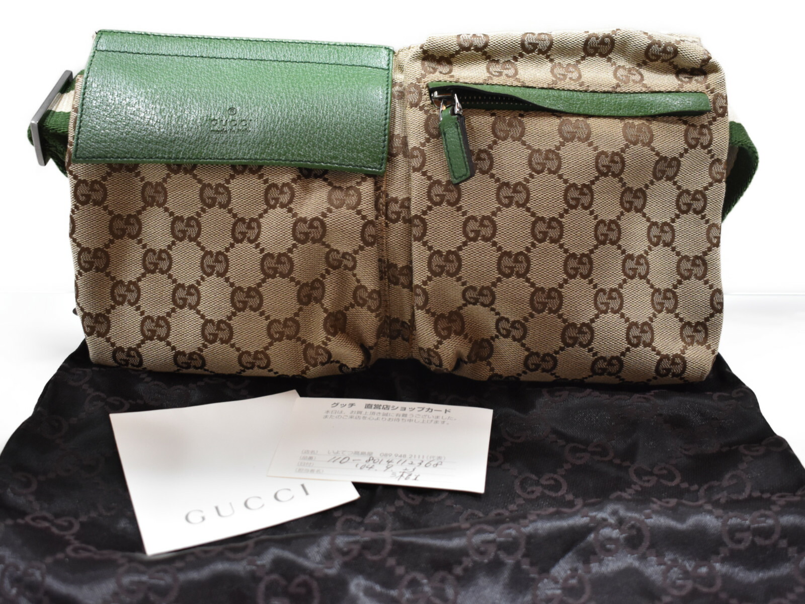 楽天市場】【布袋あり☆】GUCCI グッチウエストポーチ 28566 ベージュ