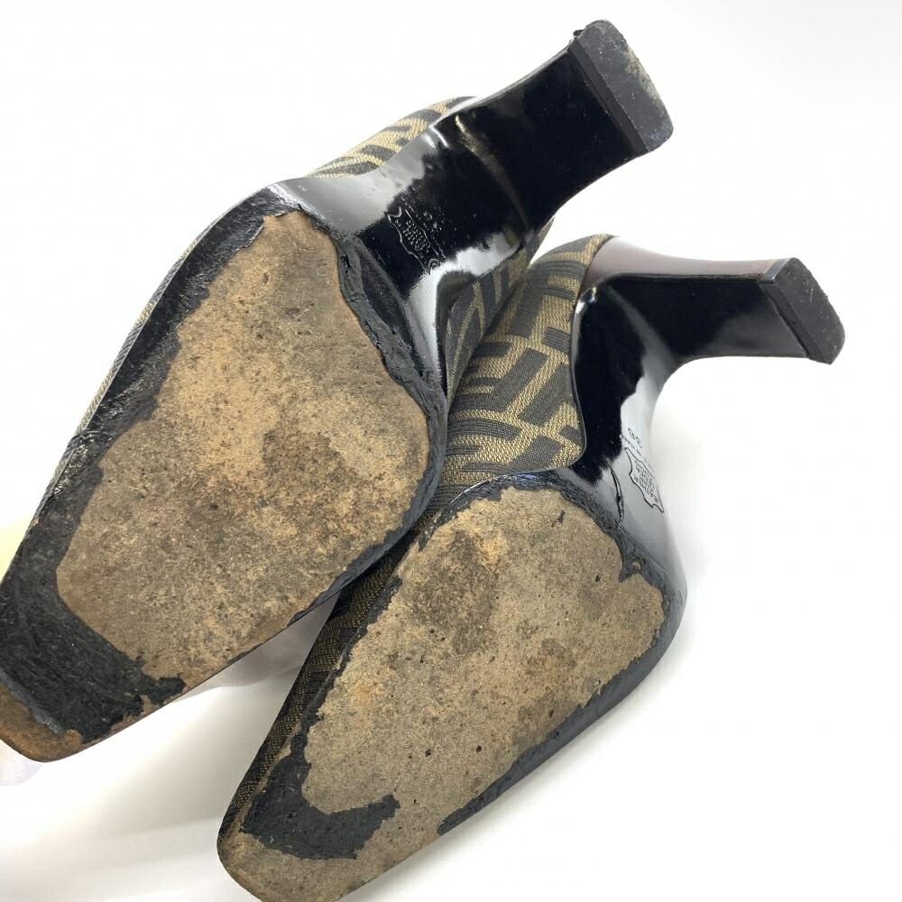 楽天市場】FENDI フェンディ ズッカ柄 パンプス ヒール ナイロン