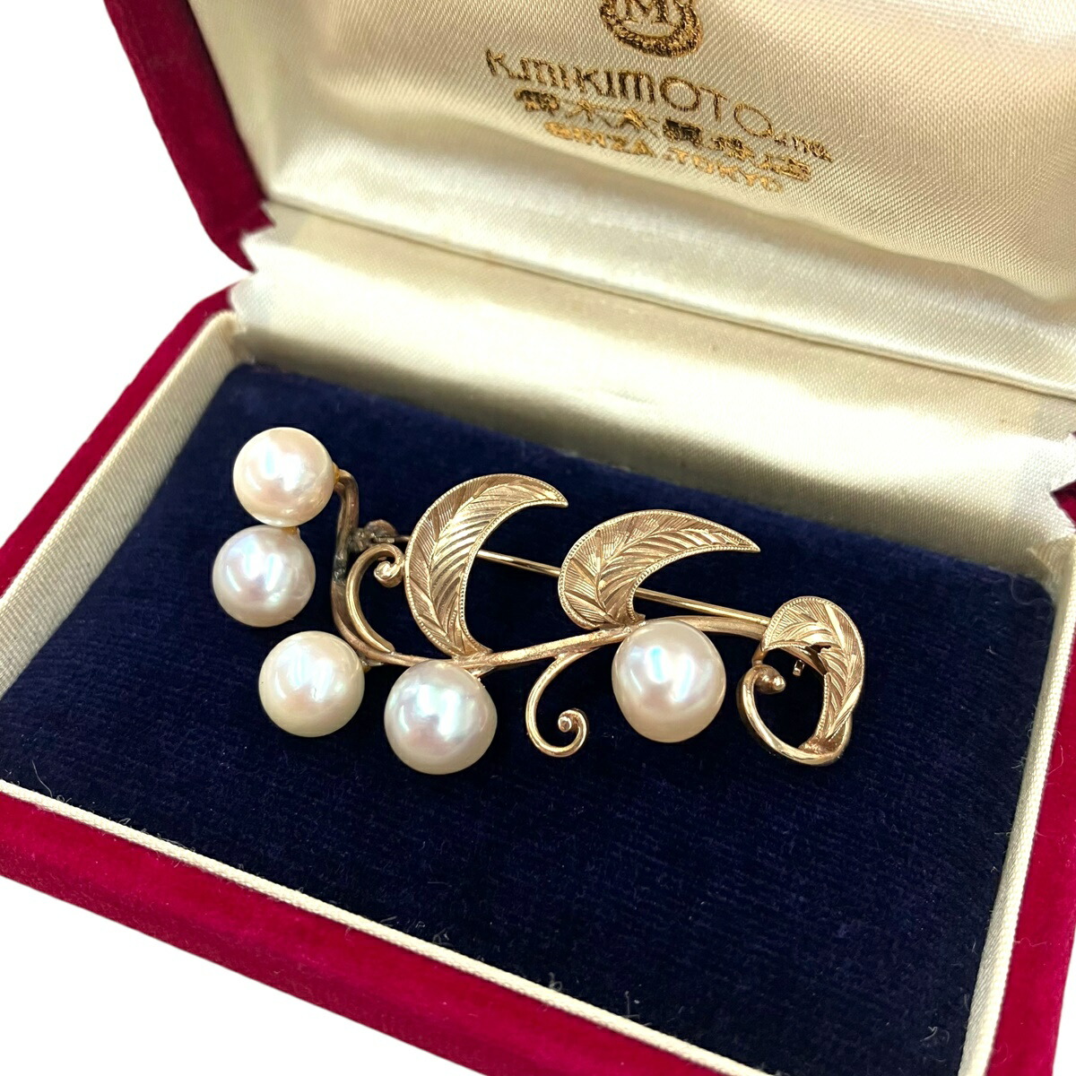 楽天市場】【中古】｜MIKIMOTO ミキモト ブローチ K14 6.8g パール7.2