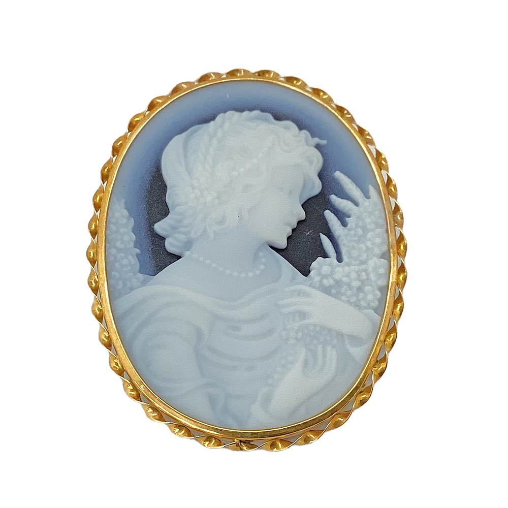 楽天市場】T【K18】カメオブローチ ペンダントトップ K18 総重量約10.8