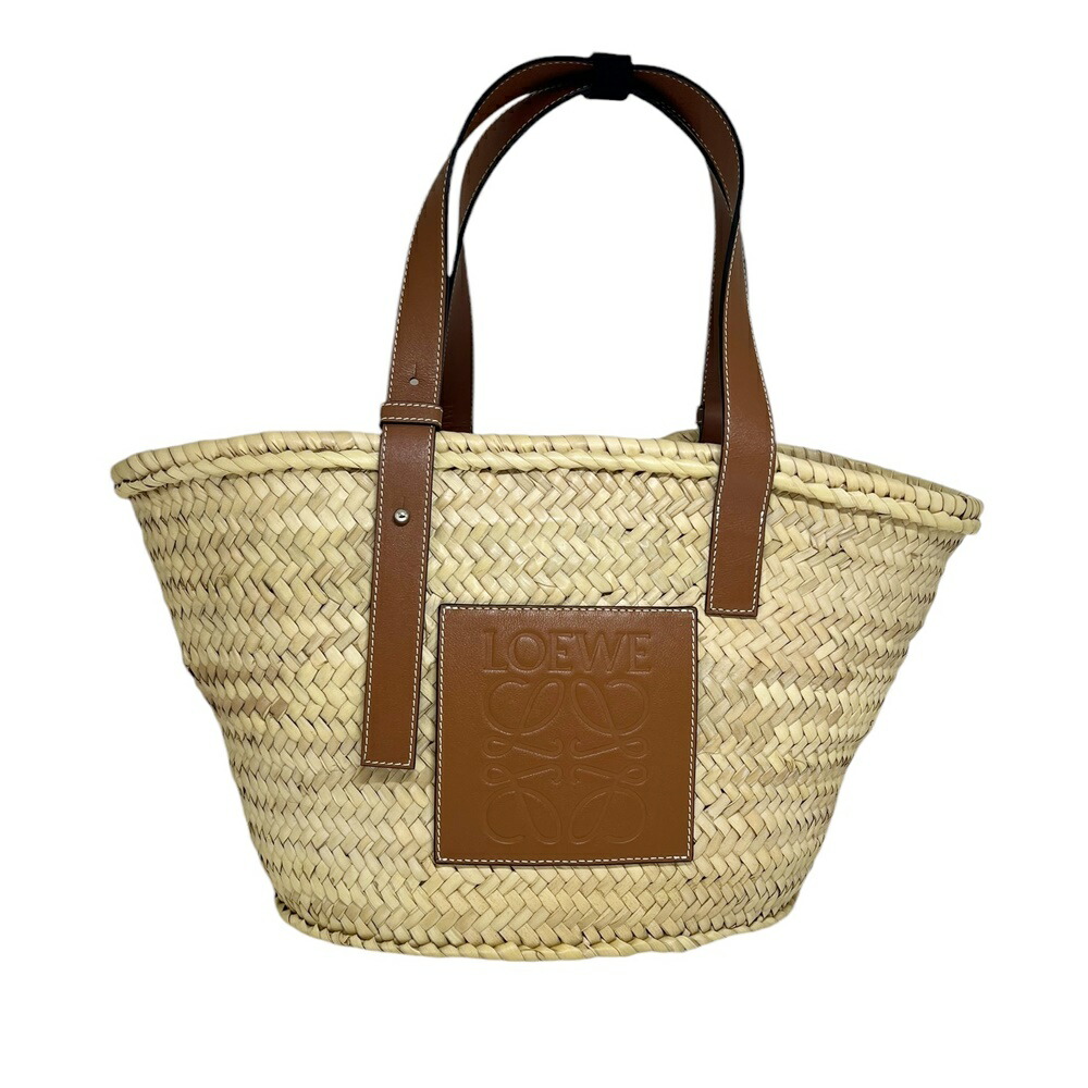 楽天市場】LOEWE 【ロエベ】 バスケットバッグ ミディアム タン ヤシの