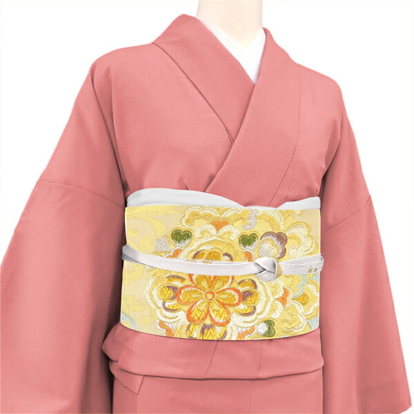 楽天市場】加藤善織物 袋帯 振袖用 仕立て付き 金色 正絹 華文 振袖