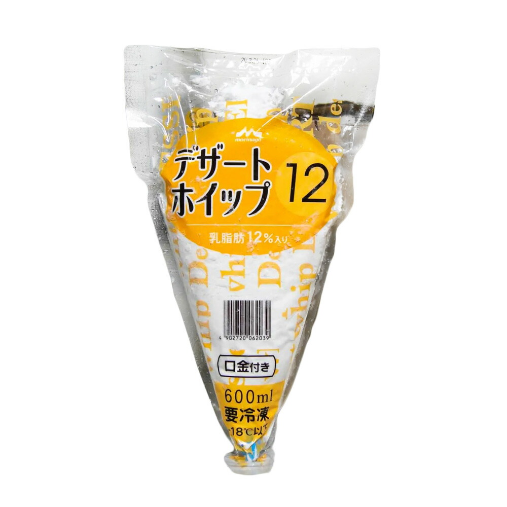 楽天市場】森永乳業 デザートホイップ12 600ml (冷凍) 生クリーム