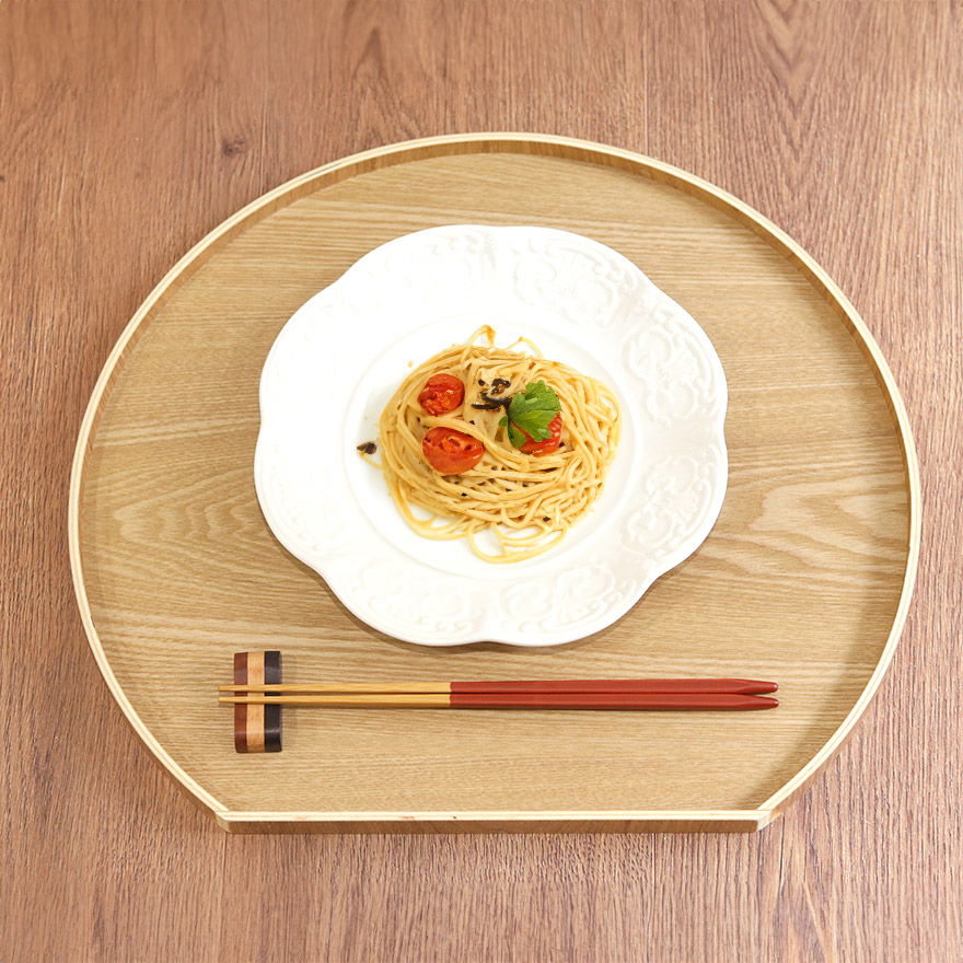 楽天市場】半月盆 お盆 トレー 木製 半月盆 ナチュラル 木 盆 トレイ