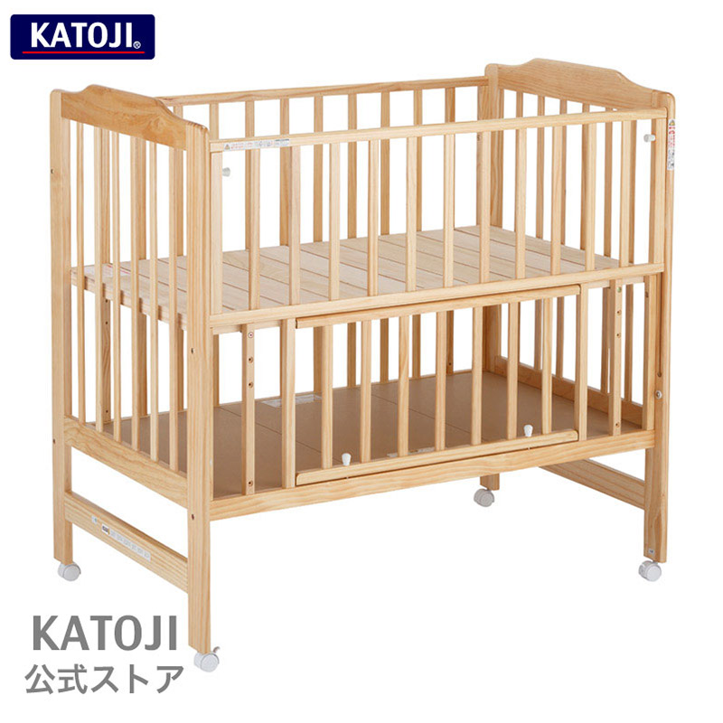 楽天市場】ベビーベッド ハイシート ベビーベッド 木製 床板すのこ