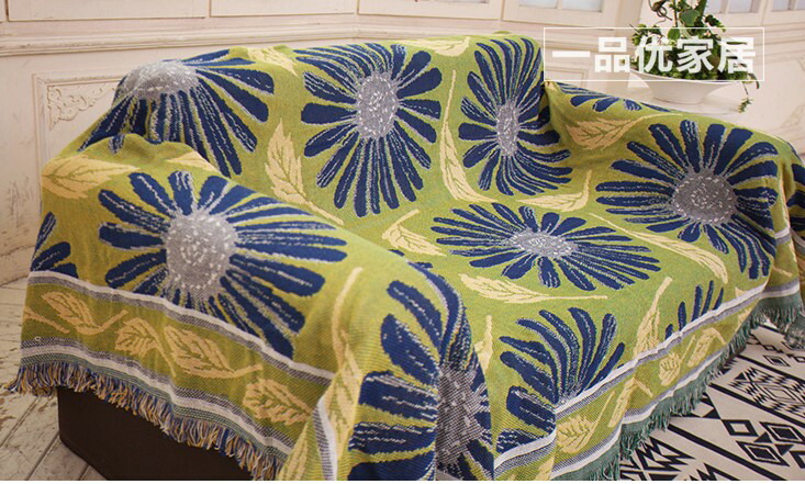 楽天市場】レトロ 花柄 マルチカバー ソファーカバー マット 絨毯