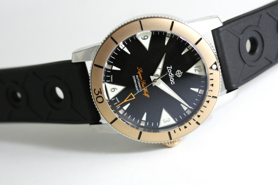 楽天市場】限定182本 スイス製 ZODIAC ゾディアック × Huckberry Sea