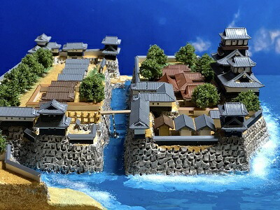 楽天市場】[完成品］坂本城（大津市坂本）ケース付き ミニサイズ 明智