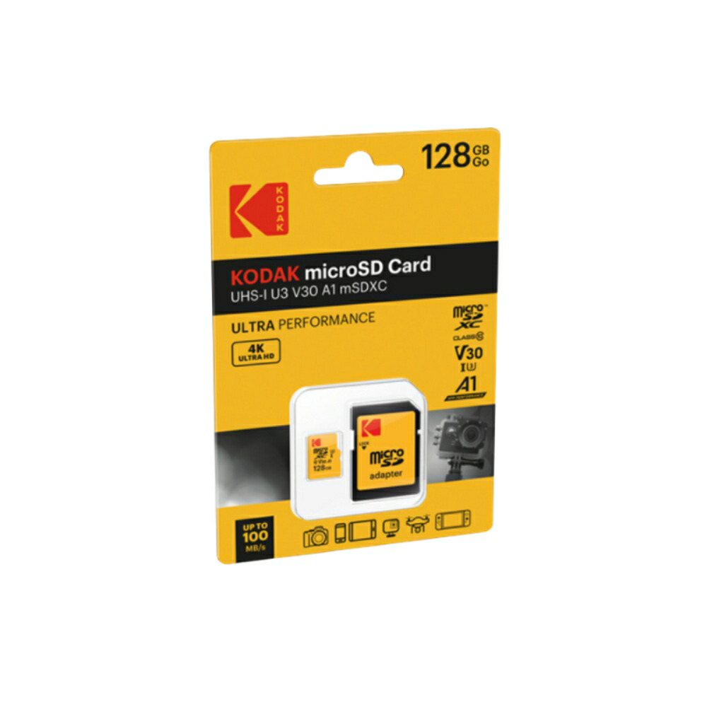 楽天市場】microSDXC 128GB KODAK コダック ULTRA PERFORMANCE CLASS10