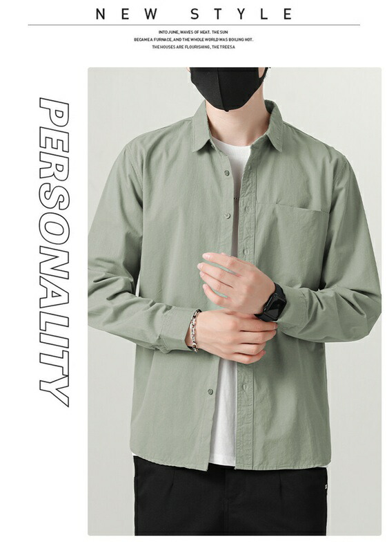 楽天市場】メンズ 開襟シャツ 綿100 コットン カジュアルシャツ 長袖