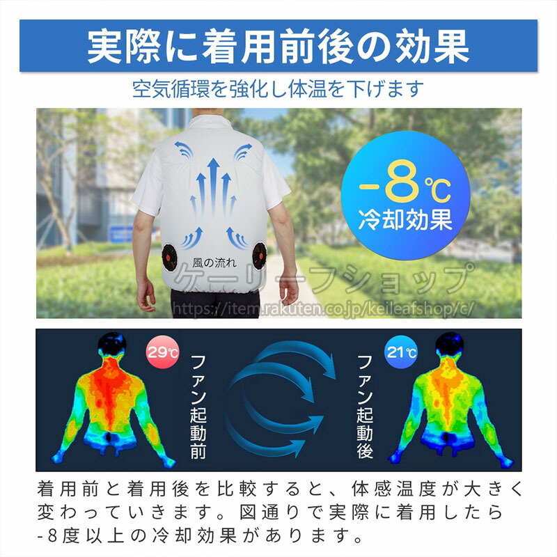 楽天市場】【一部即納】ファン付きベスト クールウェア 扇風機作業服