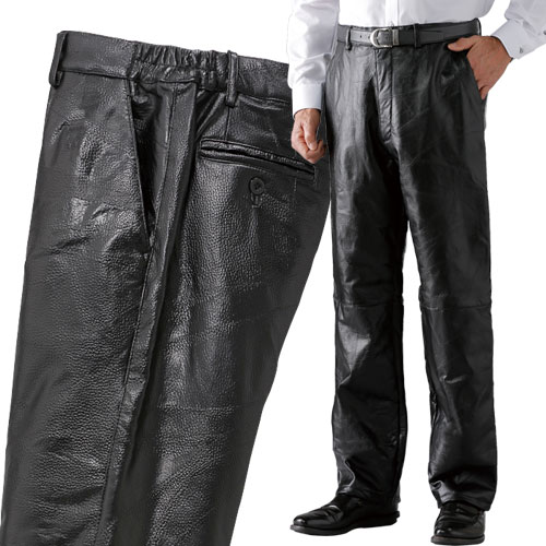 楽天市場】革パン レザーパンツ ブラック ボトム ズボン メンズ ラム革