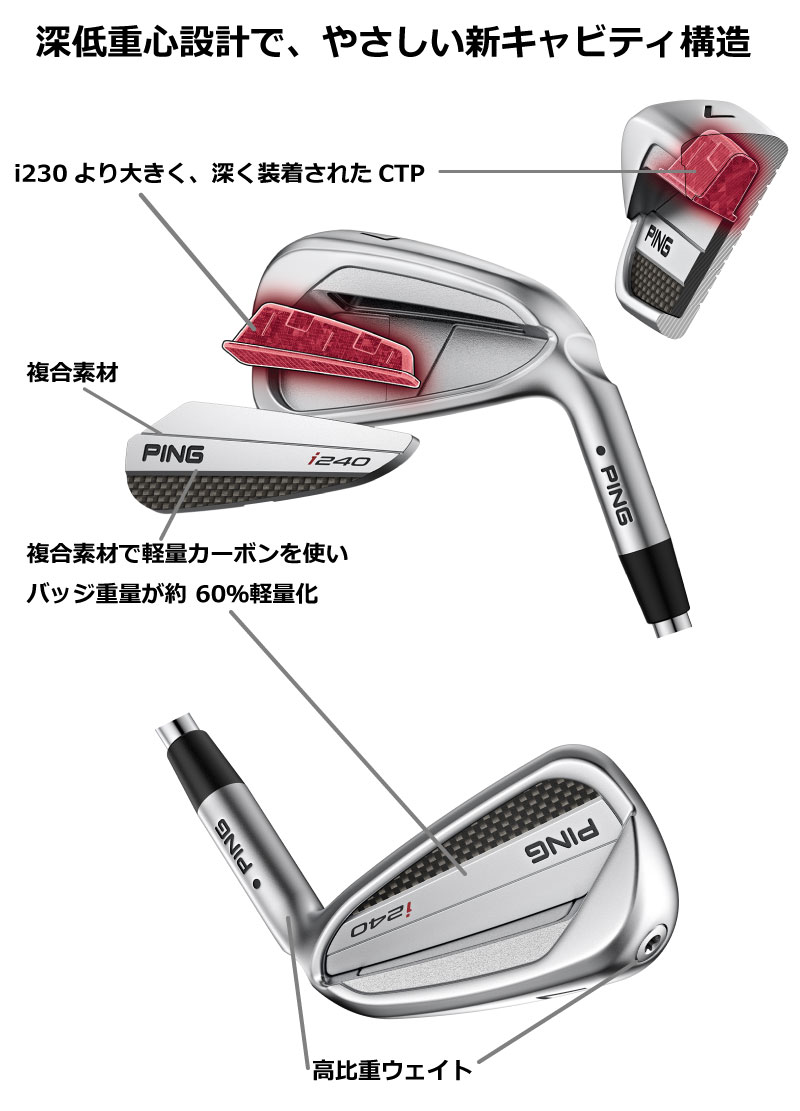 楽天市場】ピン i240 アイアン PING i240 iron NS PRO 850GH NEO ネオ