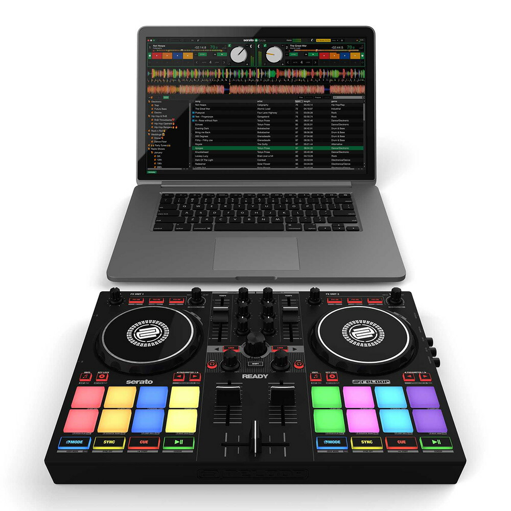 楽天市場】Reloop READY ポータブルDJコントローラー : MUSICLAND KEY