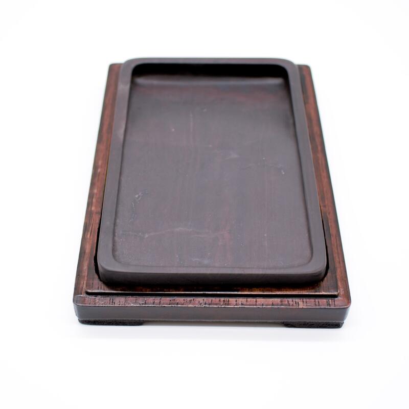 楽天市場】すずり 『端溪硯 麻子坑 長方型6インチ』 布巾着付き 硯