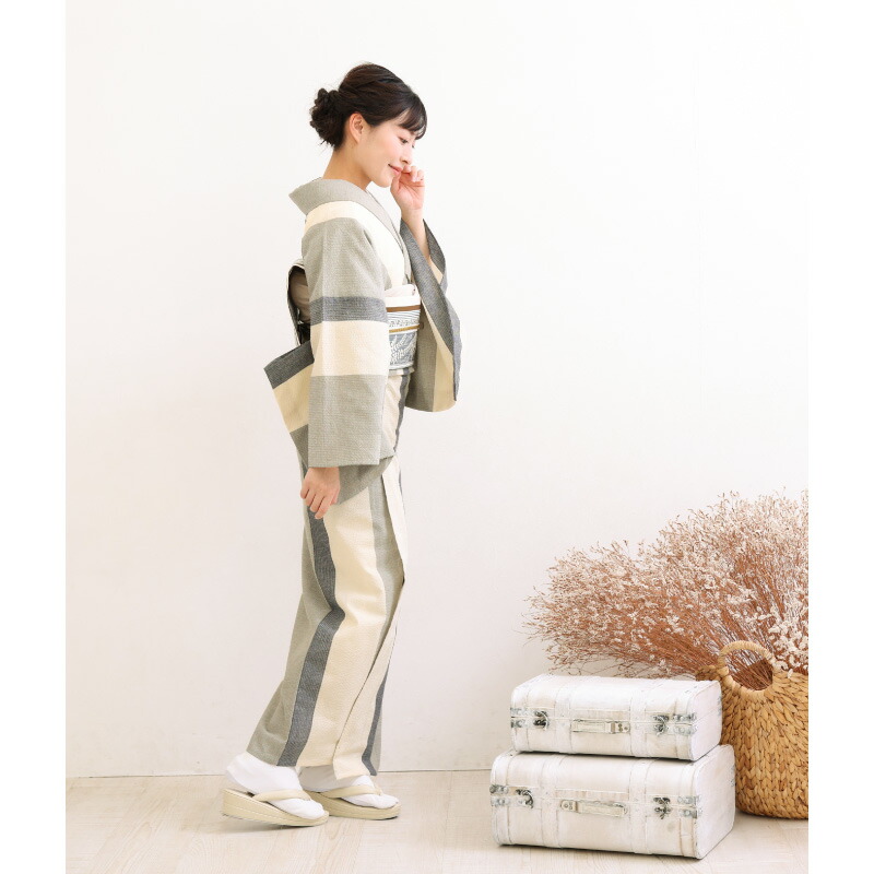 楽天市場】洗える着物 阿波しじら 《お仕立て代込み》【 薄紺の三色大