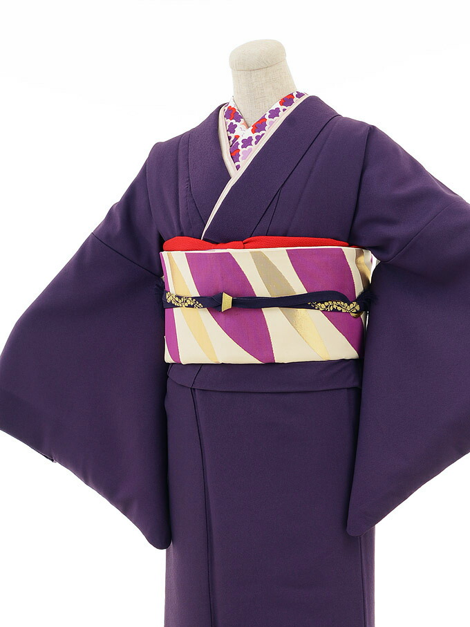 楽天市場】【ｺｰﾃﾞ】色無地レンタル ADD0017 紫色 色無地レンタル 入学