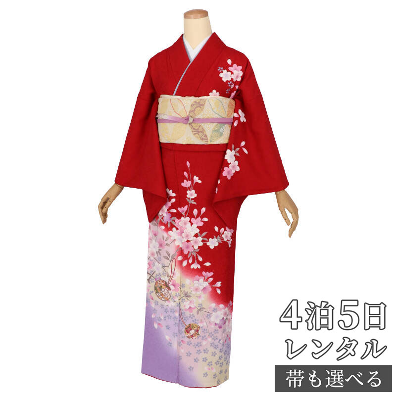 楽天市場】訪問着 赤の通販