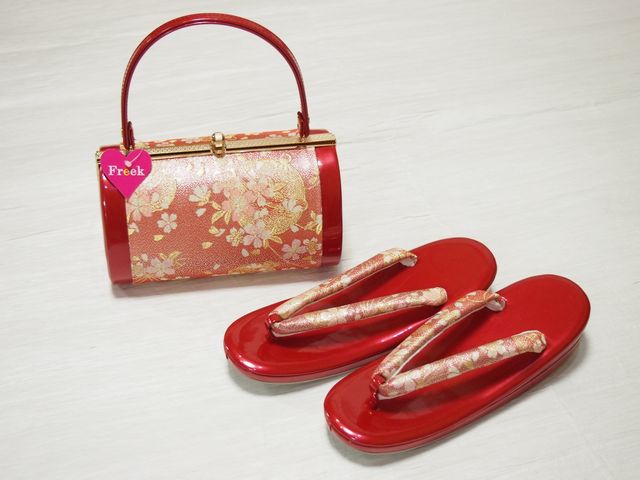 楽天市場】Freek(フリーク) 正絹錦帯地使用 振袖用草履バッグセット 桜