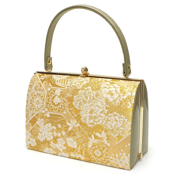 楽天市場】草履バッグセット 礼装 留袖用 ゴールド地 四季の花 牡丹 菊