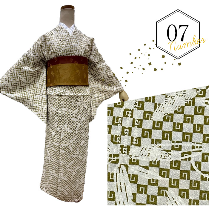 楽天市場】ひとえの着物 セパレート着物 Mサイズ 単衣の着物 単衣