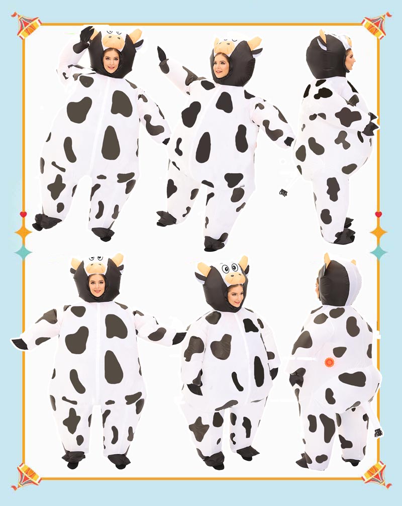 楽天市場】乳牛 にゅうぎゅう エアーコスプレ 乳用牛 コスチューム
