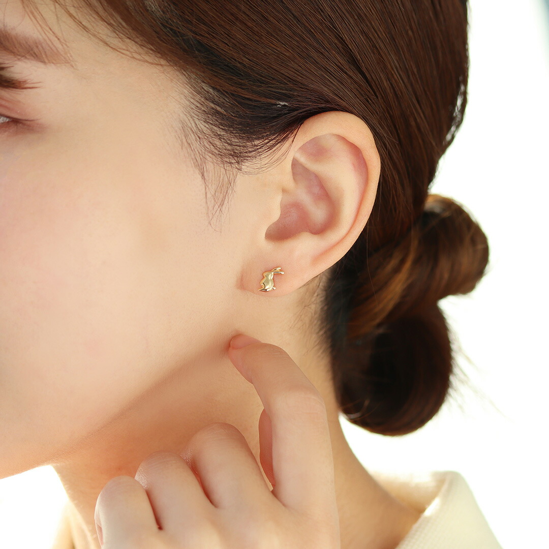 楽天市場】【最短当日出荷】うさぎモチーフ 軸太0.8mm 長さ12mm K18