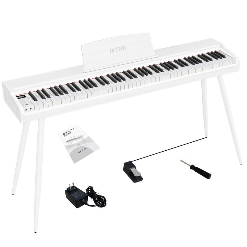 楽天市場】電子ピアノ 88鍵盤 ピアノタッチ（カラーホワイト）（楽器