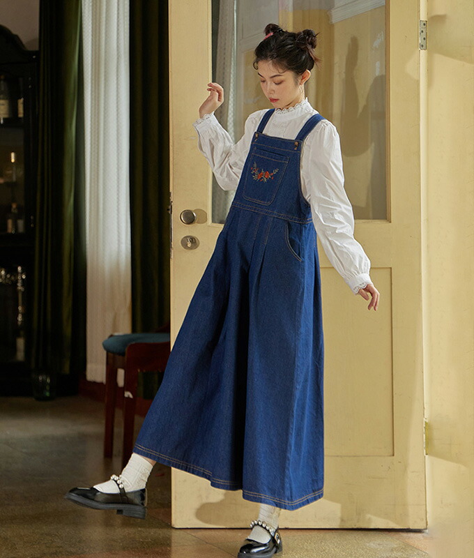 French cafe ジャンパースカート カチューシャ オーバーニー セット