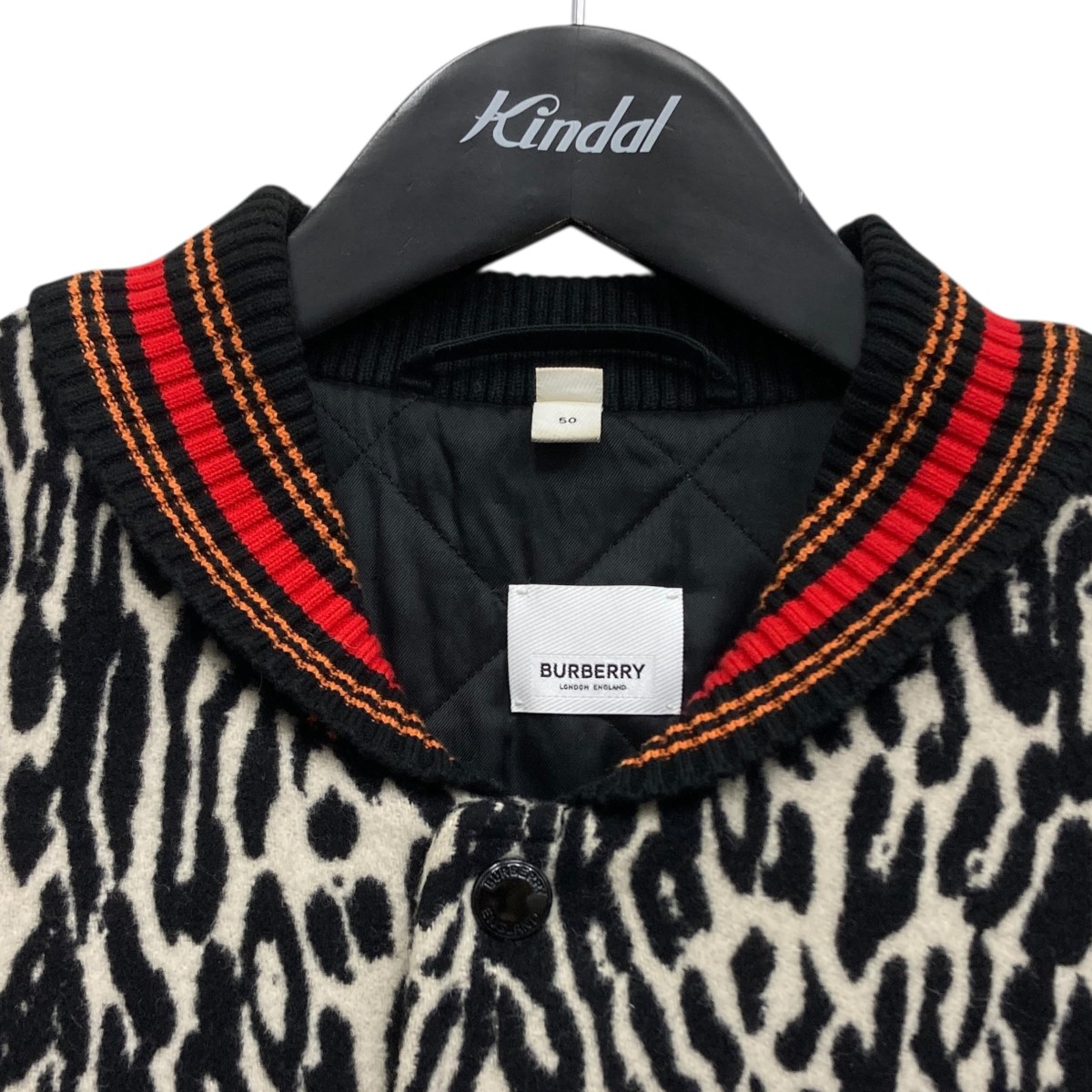 楽天市場】【中古】BURBERRY LONDONスタジャン ブラック サイズ：50